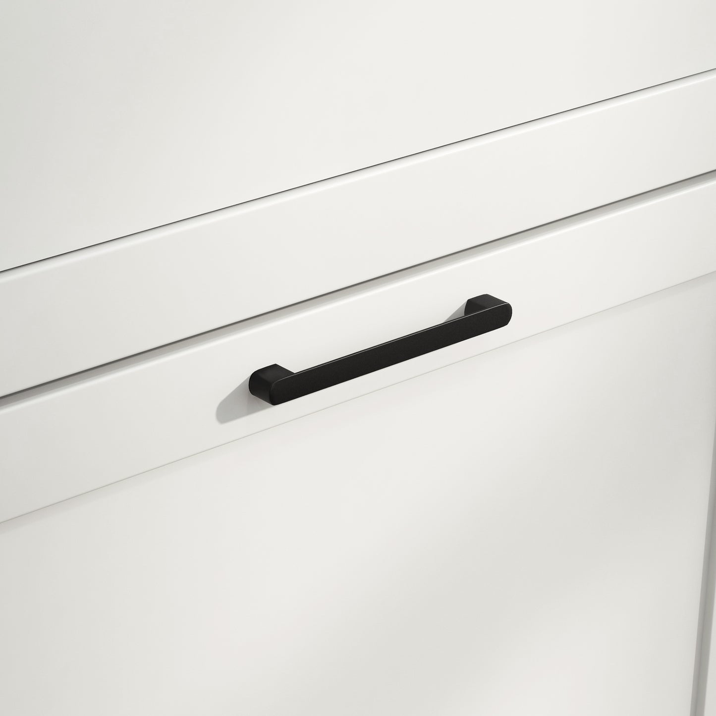 Modern Shoe Cabinet with 2 Flip Drawers and Adjustable Shelves, White