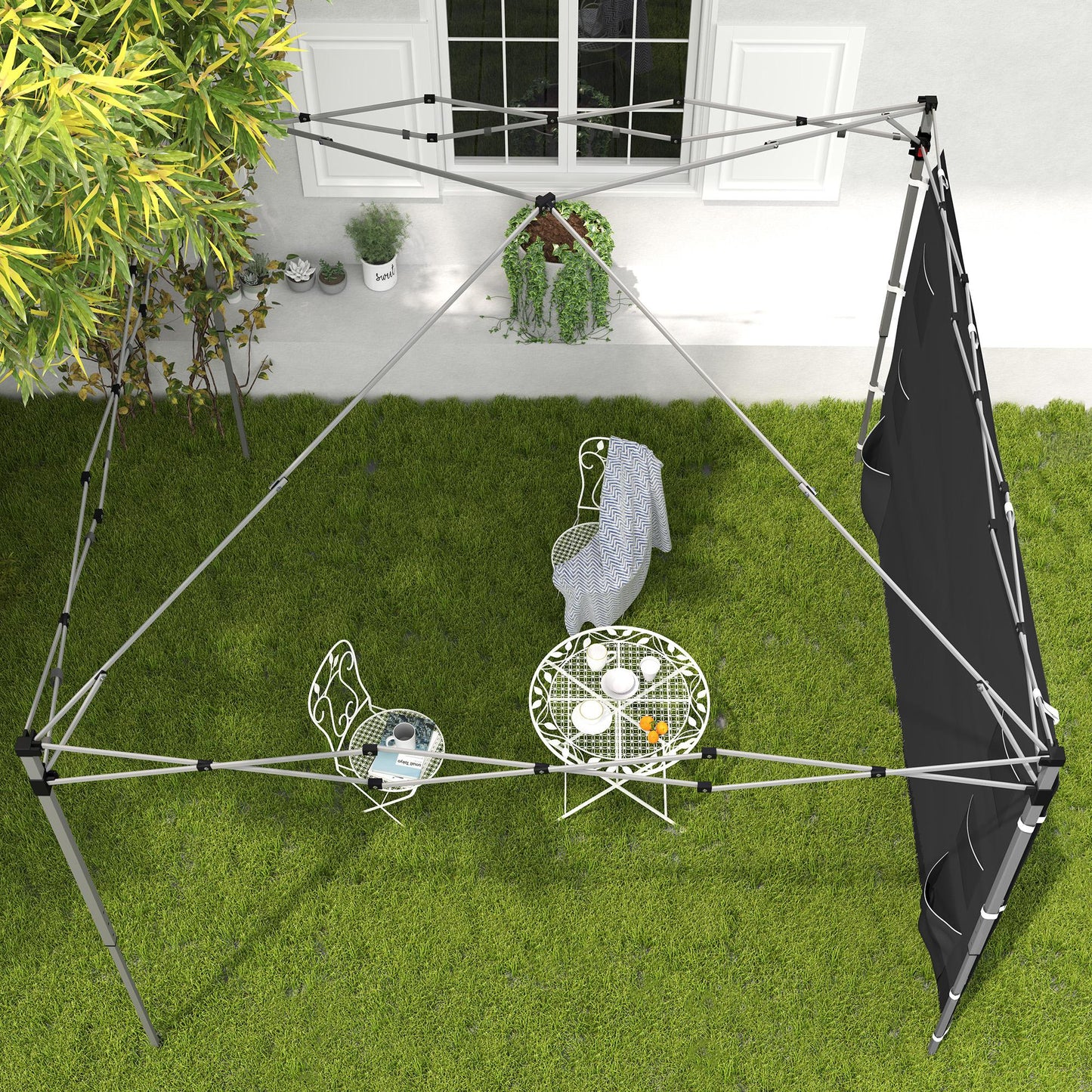 Side Panel for 3x3 m Pop Up Gazebos, 1 Pack Sidewall Only, Black