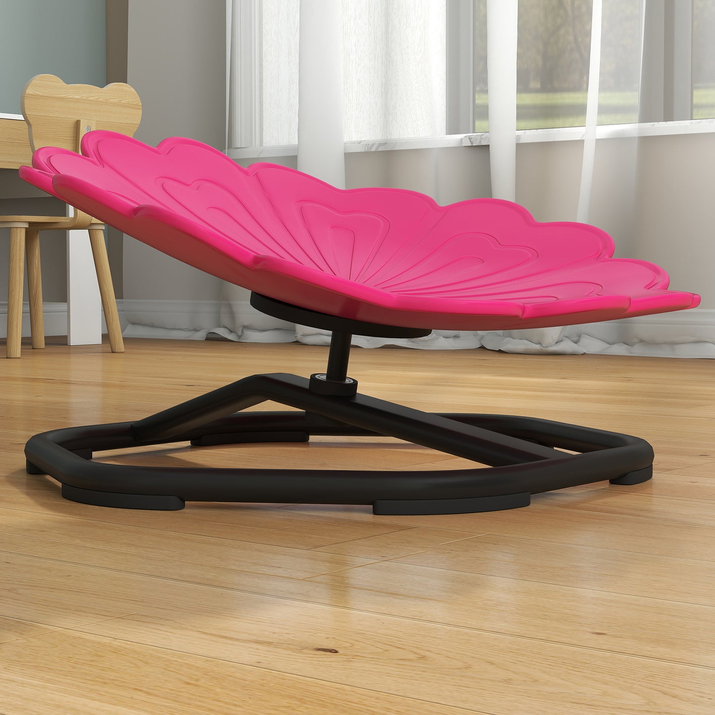 Sensory Spinning Chair, Kids Swivel Chair, Pink
