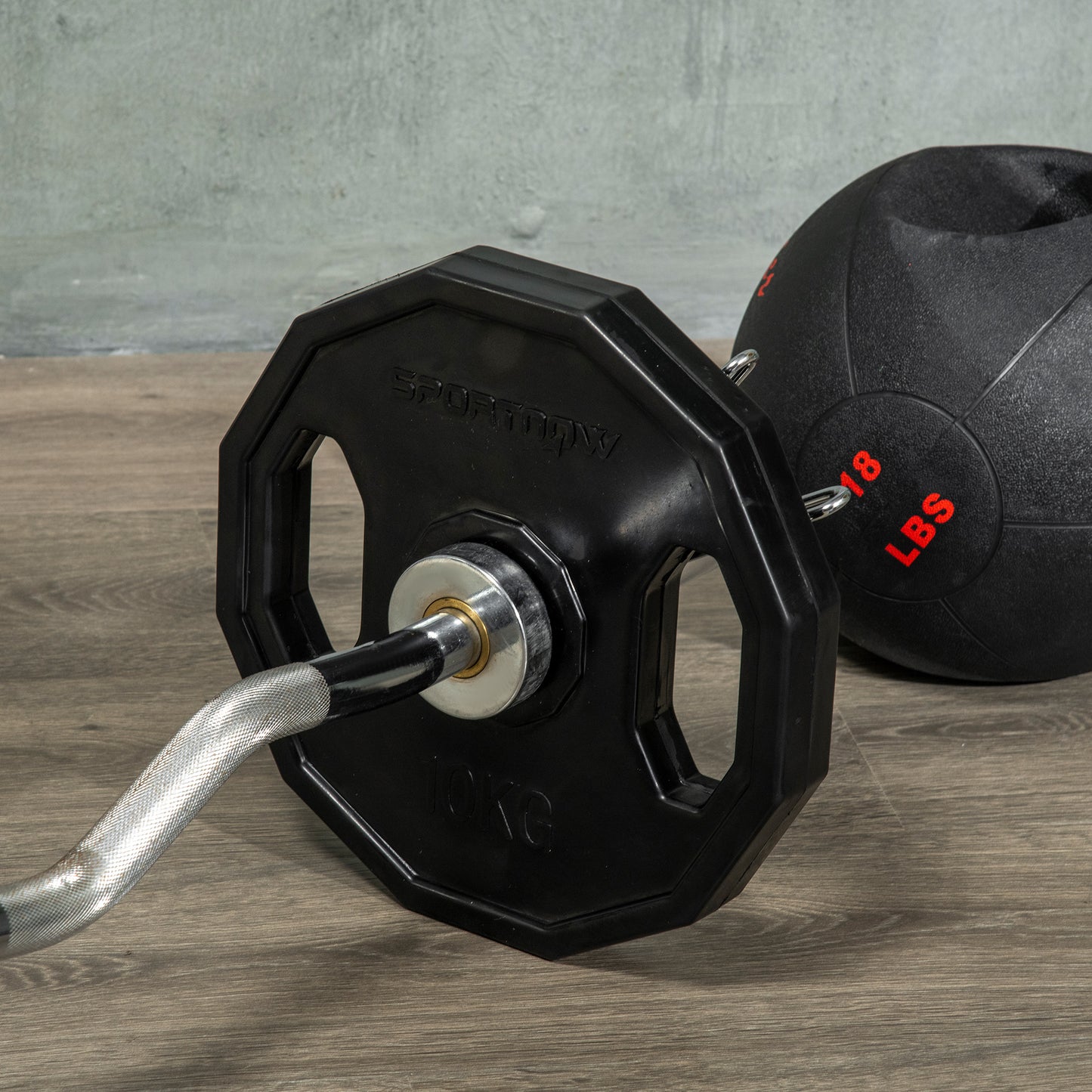 Olympic Weight Plates Set with 2"/5cm Holes for Home Gym, 2 x 10kg
