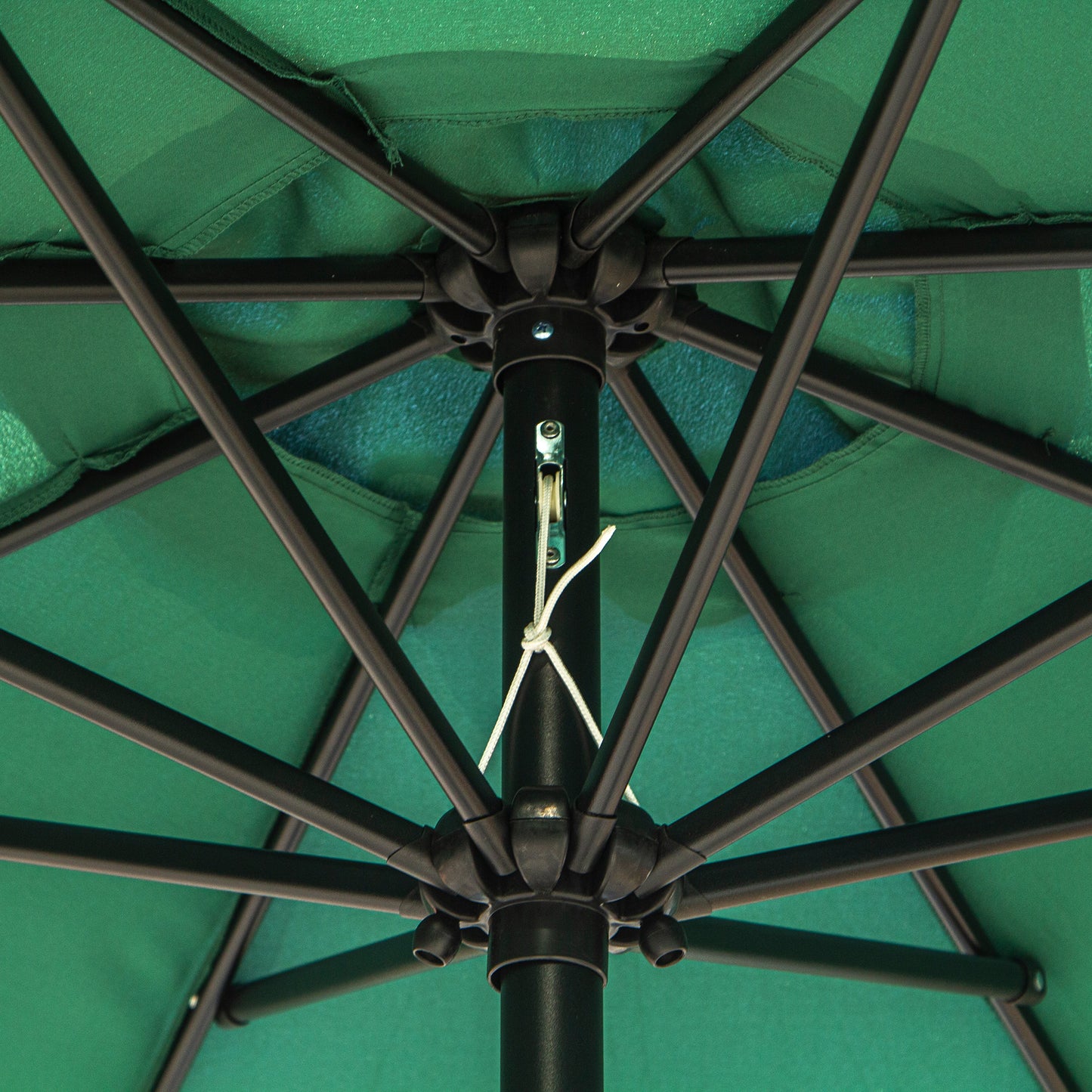 3(m) Patio Umbrella Outdoor Sunshade Canopy w/ Tilt & Crank Green