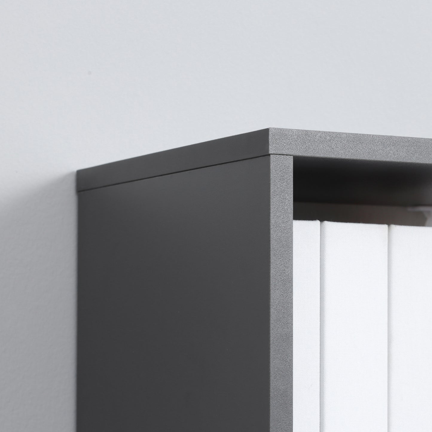 5-Tier Bookshelf Freestanding Bookcase Storage Shelves, Dark Grey