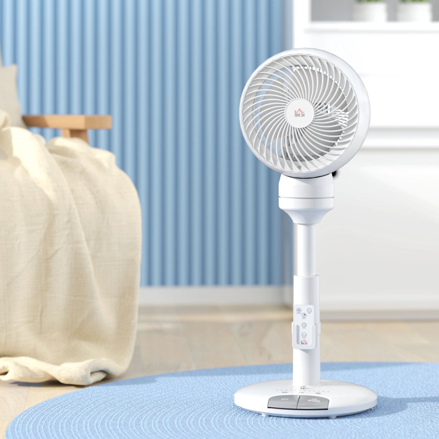 9 Inch Height Adjustable Air Circulator Fan 70° Oscillating 9 Setting