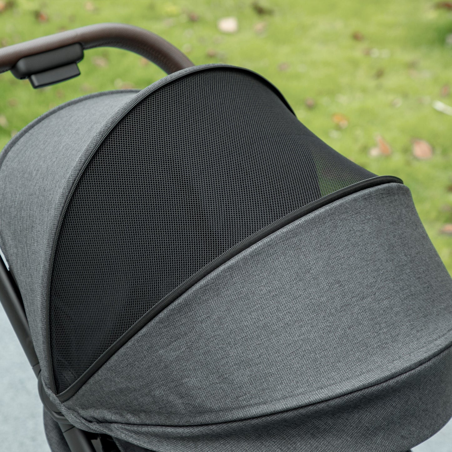 Baby Stroller with Adjustable Seat, Travel Pushchair, Dark Grey