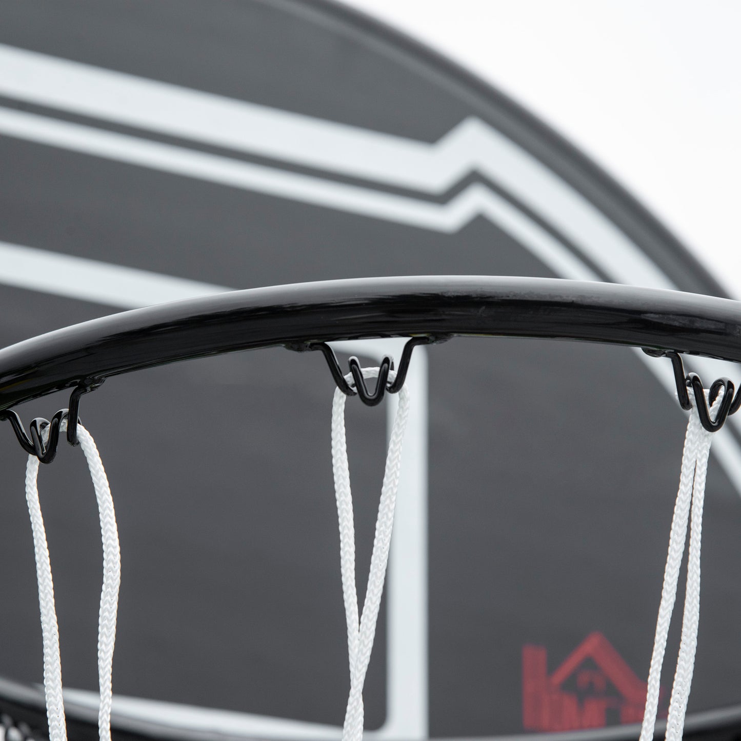 Adjustable Basketball Hoop Stand w/ Wheels and Weight Base, Black