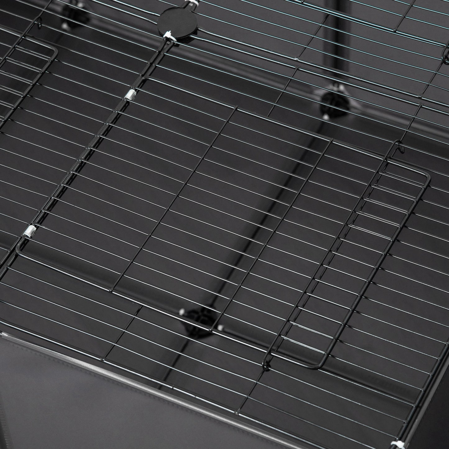 DIY Pet Playpen 22 Panels Small Animal Cage for Guinea Pigs Grey