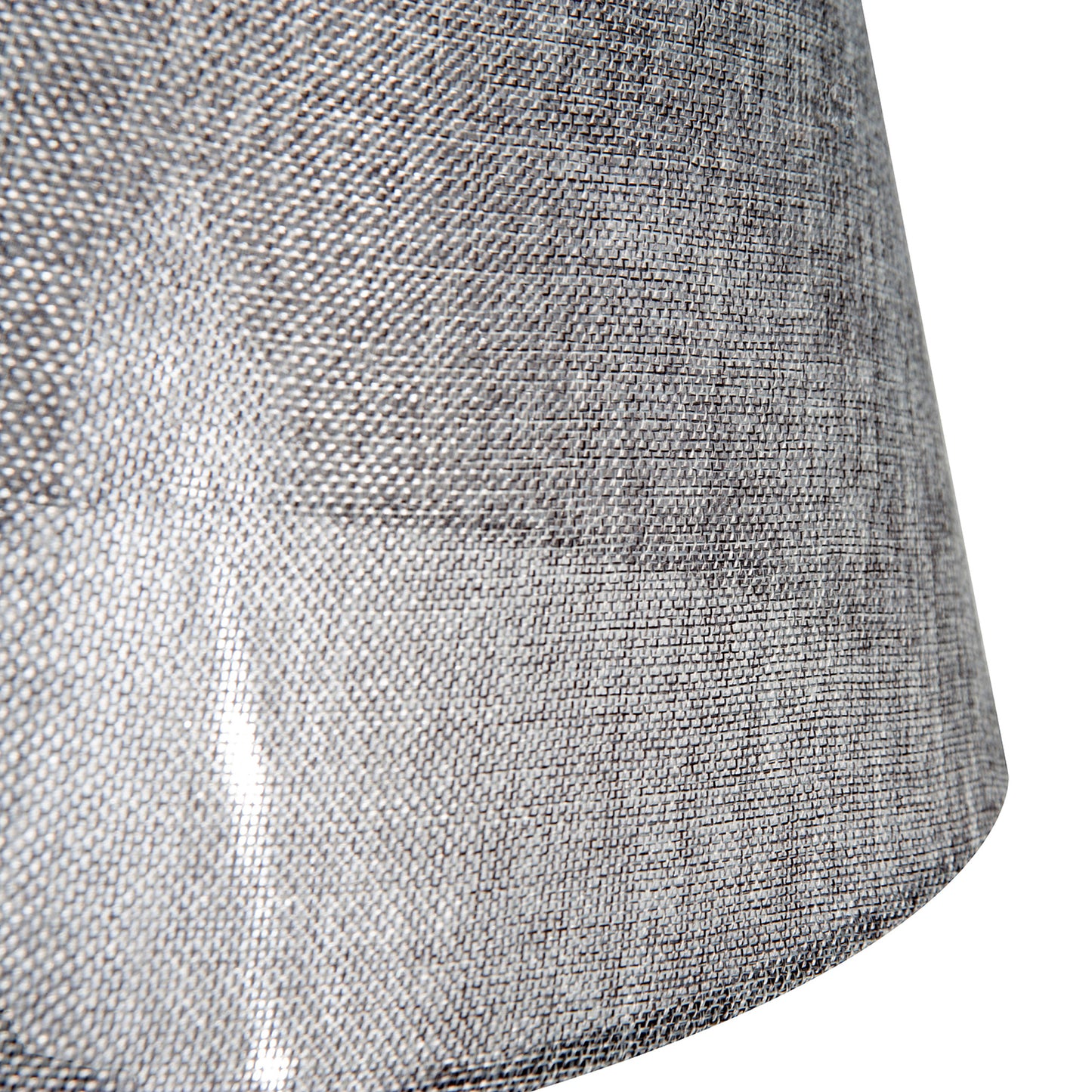 Tripod Floor Lamp w/ Linen Shade Pinewood Legs Adjustable Height Grey