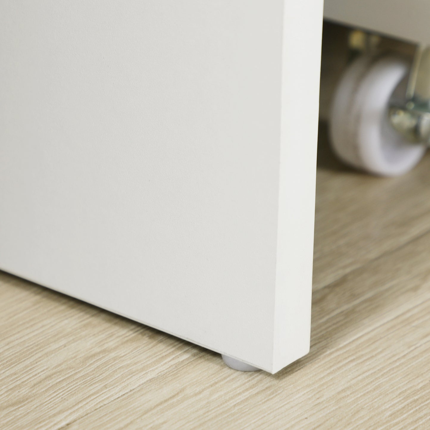 Computer Desk Writing Desk with Five Drawers for Home Office White