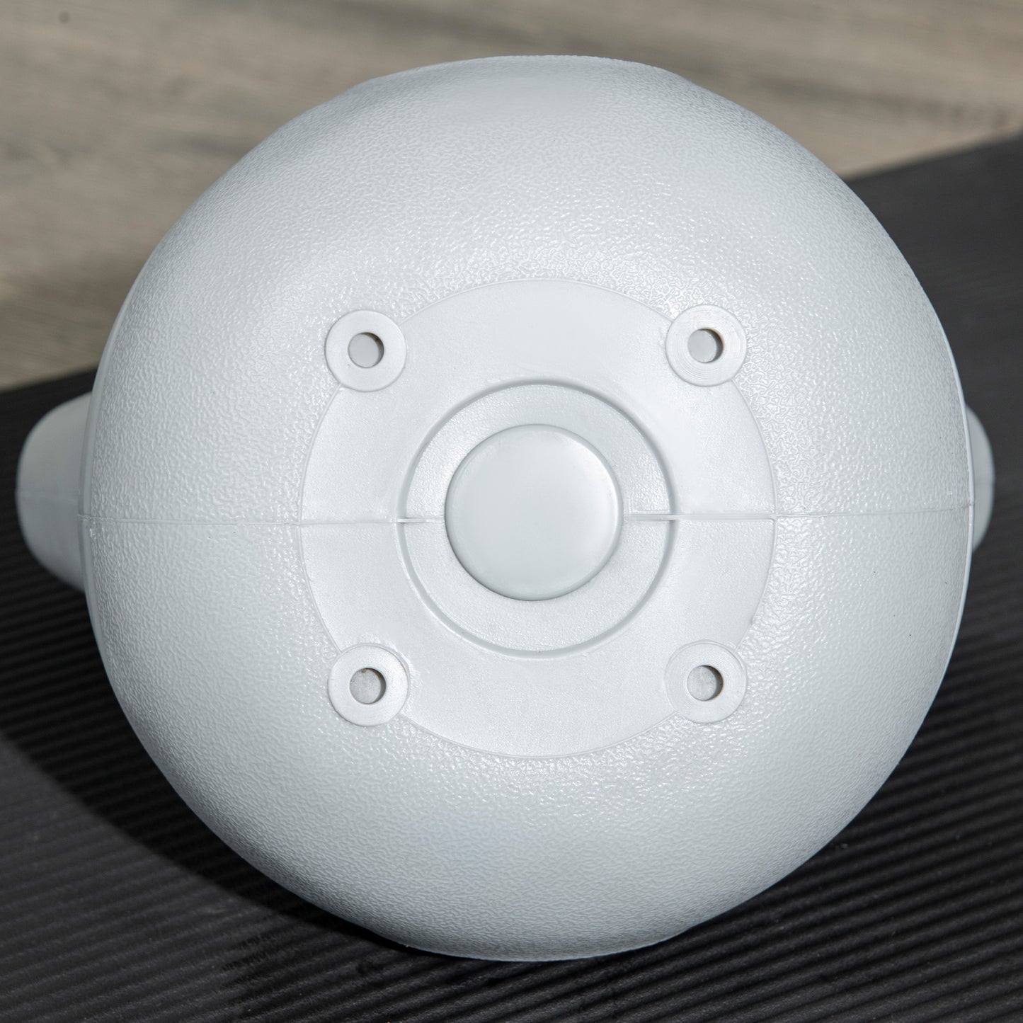 4kg Kettle Bell with Handle for Home Gym, Yellow and Grey