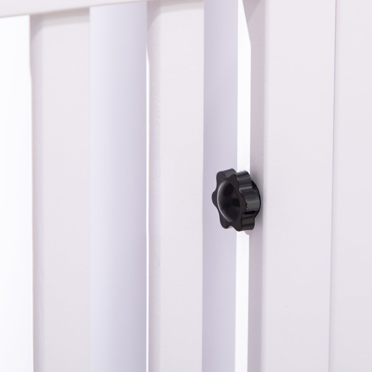 Wooden Dog Pen Pet Playpen 7 Panels Puppy Pen for Indoors - White