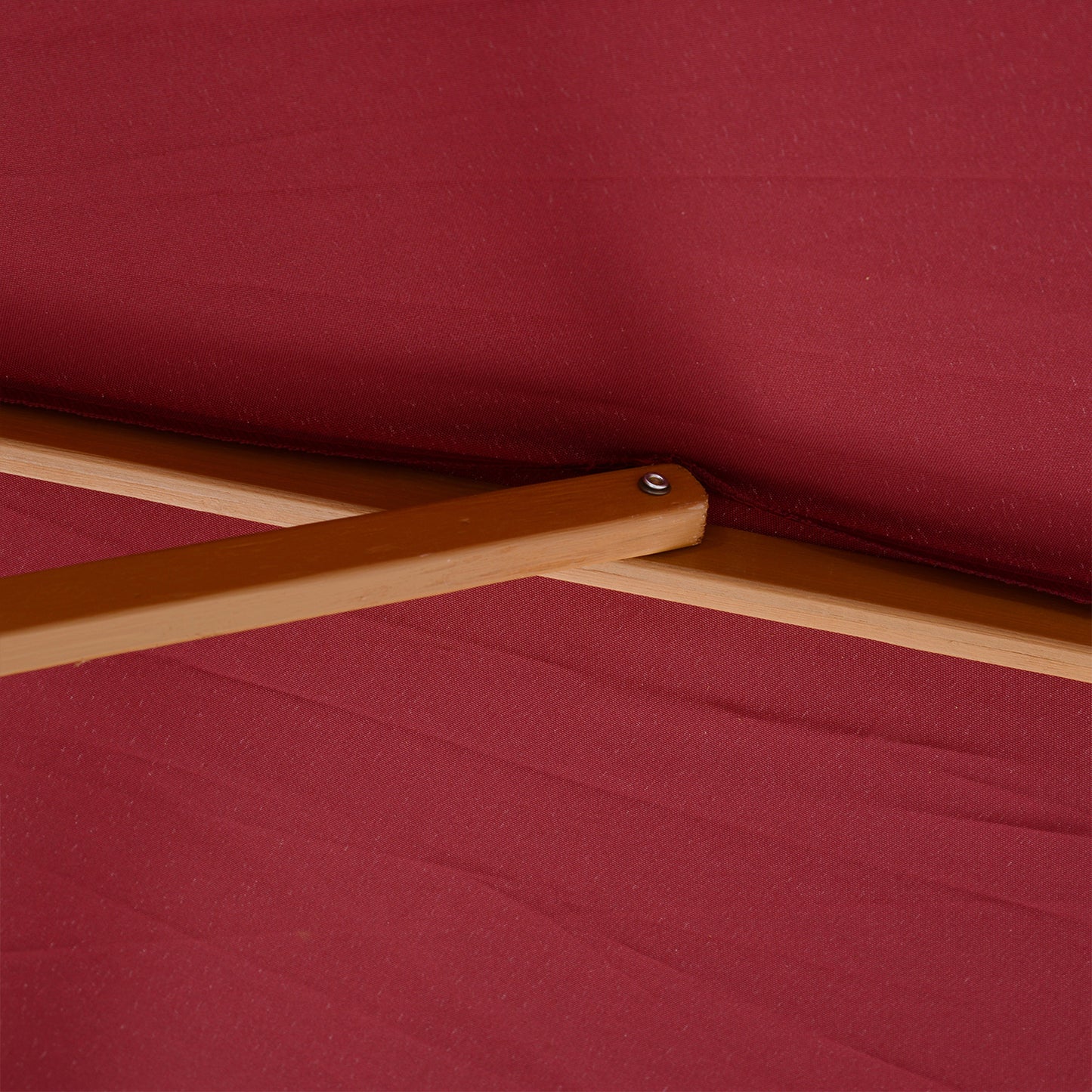 3(m) Wooden Garden Parasol Sun Shade Outdoor Umbrella Canopy Wine Red