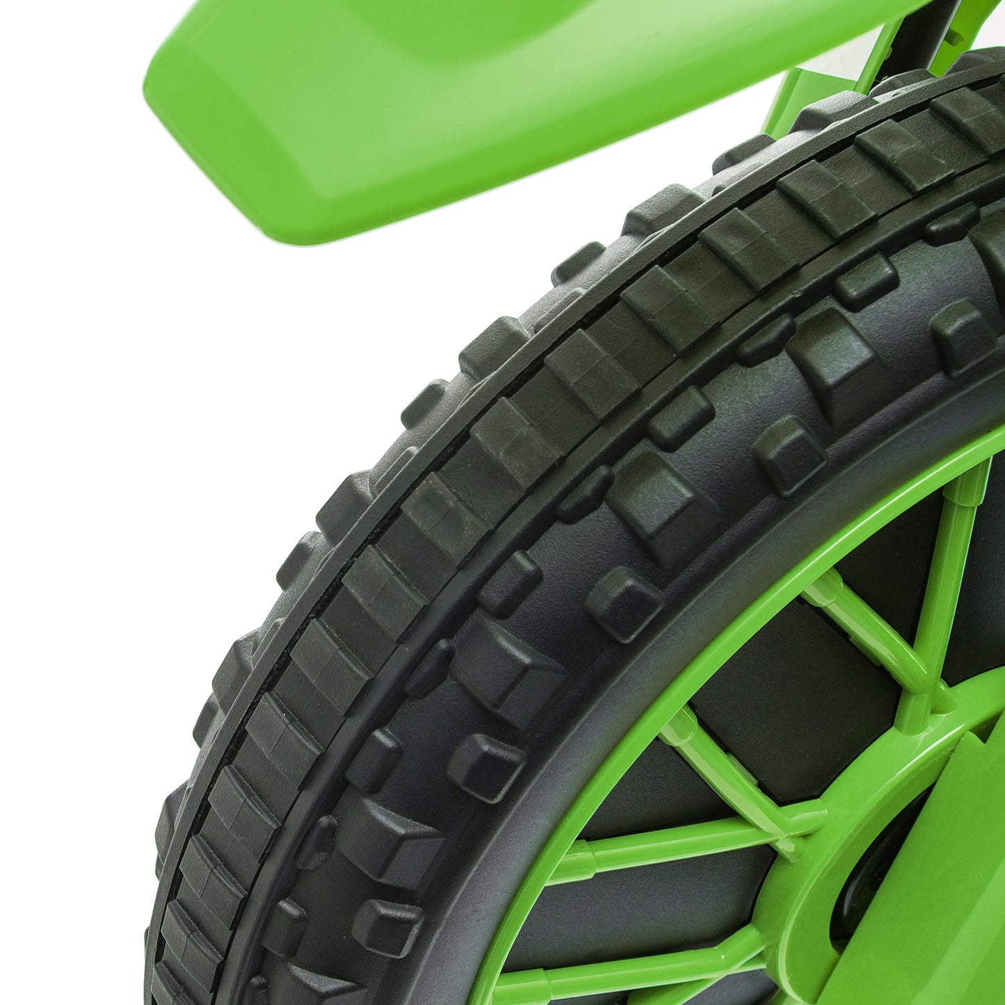 12V Kids Electric Motorbike Ride-On Motorcycle w/ Training Wheels - Green