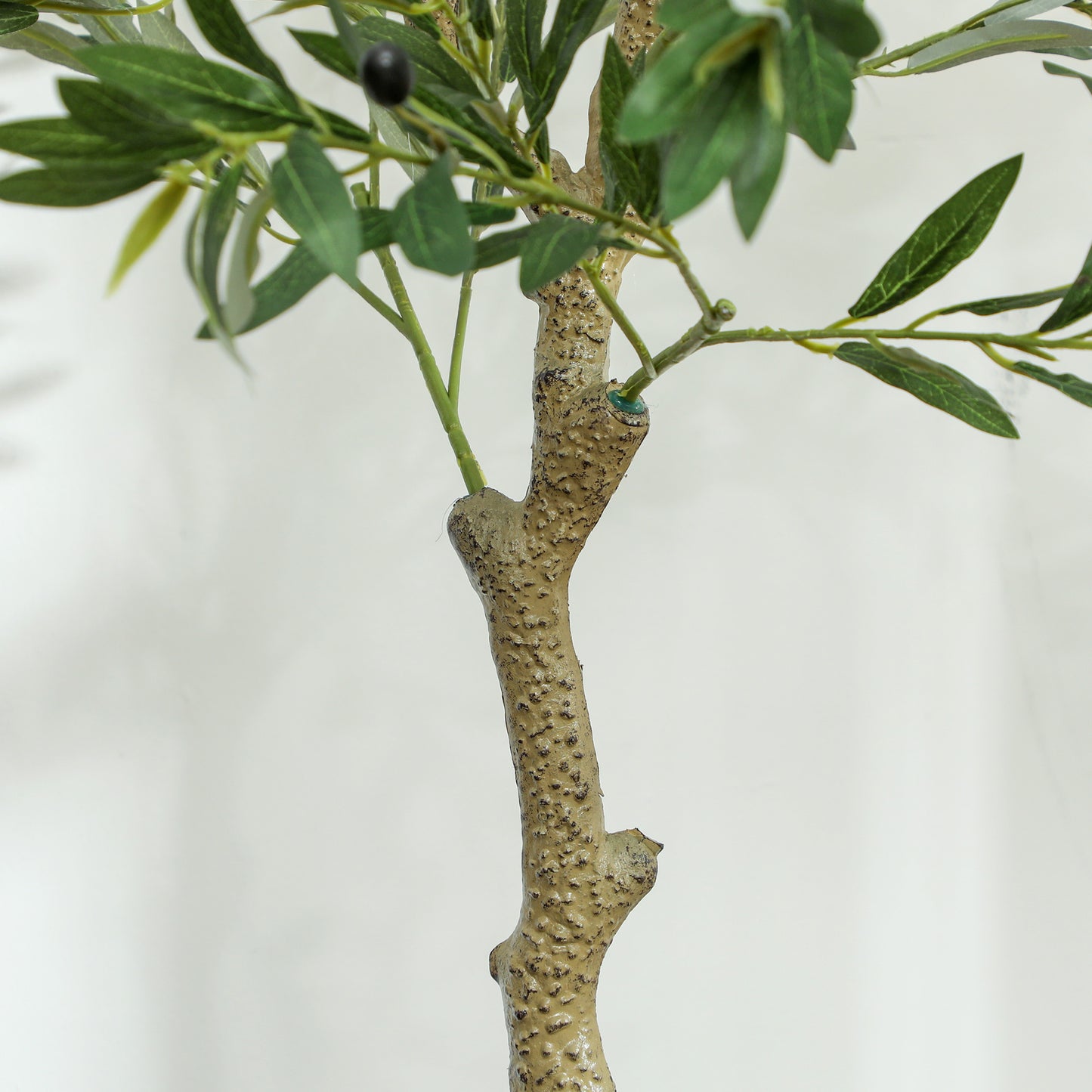 Indoor Artificial Plant, Faux Potted Silk Olive Tree, 120cm