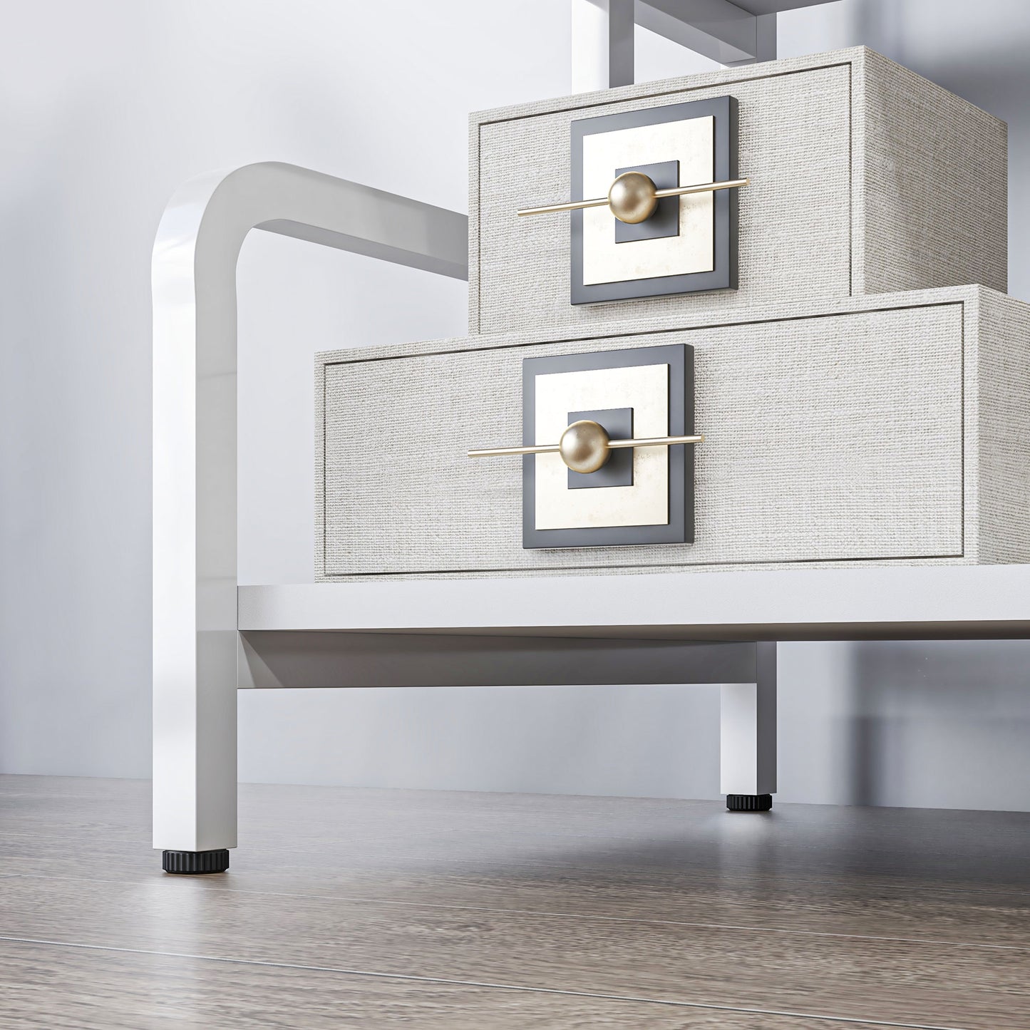 3-Tier Storage Shelf, Metal Shelves for Storage for Home Office, White