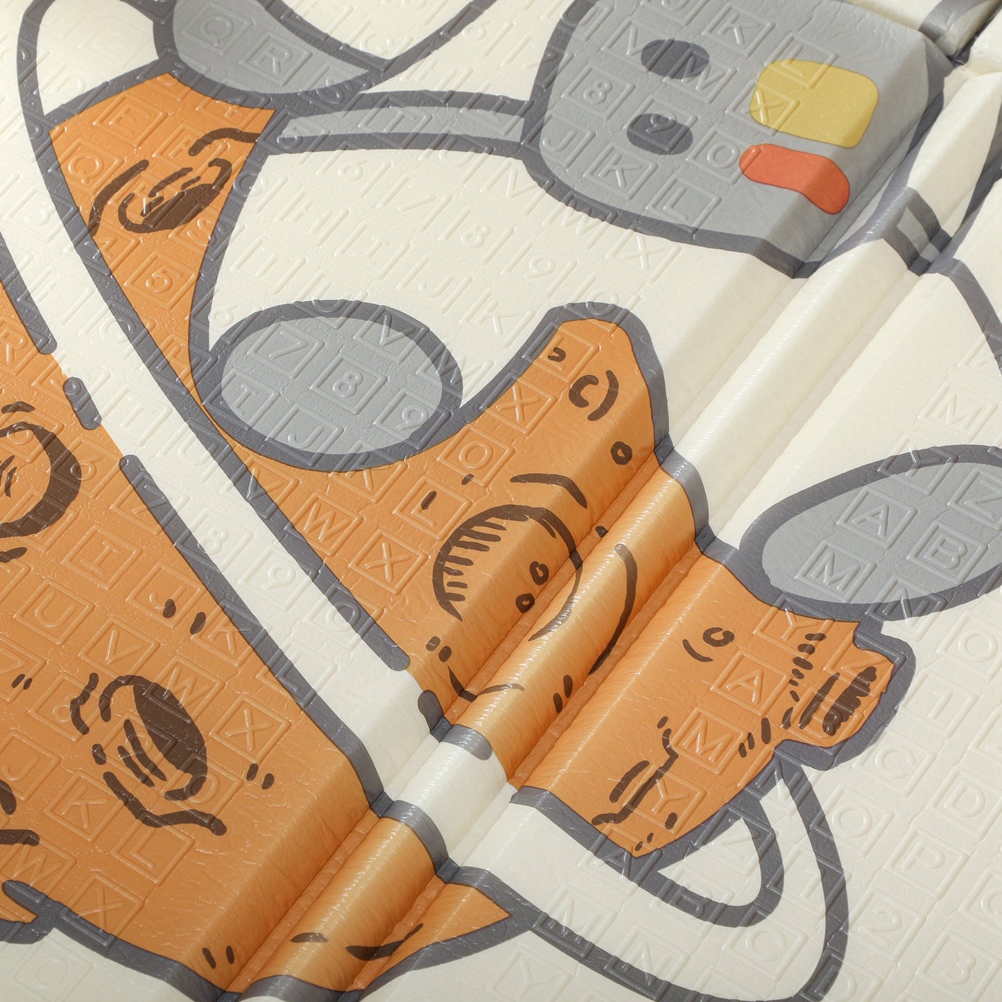 Baby Play Mat, Double Sided Crawling Mat, Astronaut & Planet Theme