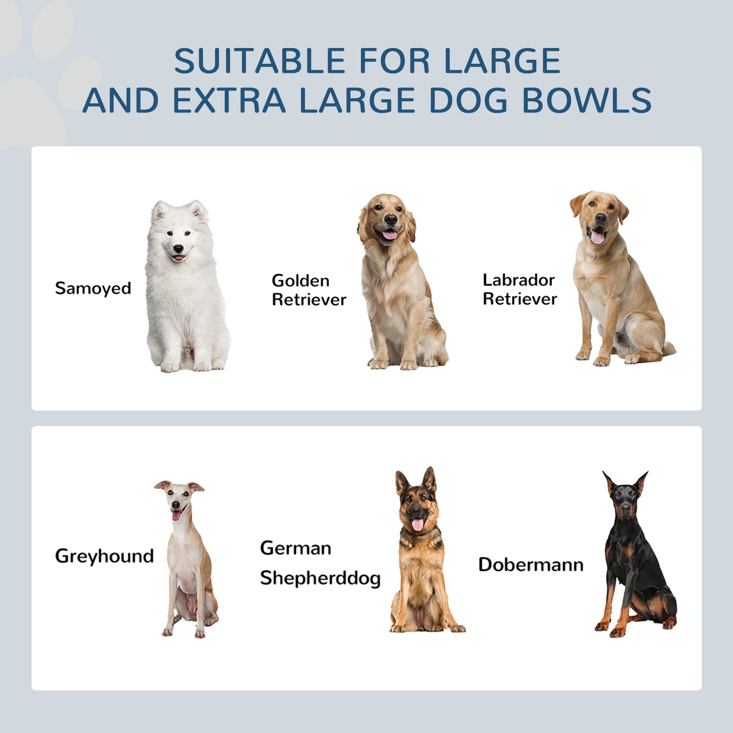 Raised Dog Bowls with Slow Feeder Mat & Semi-Auto Dispenser Function