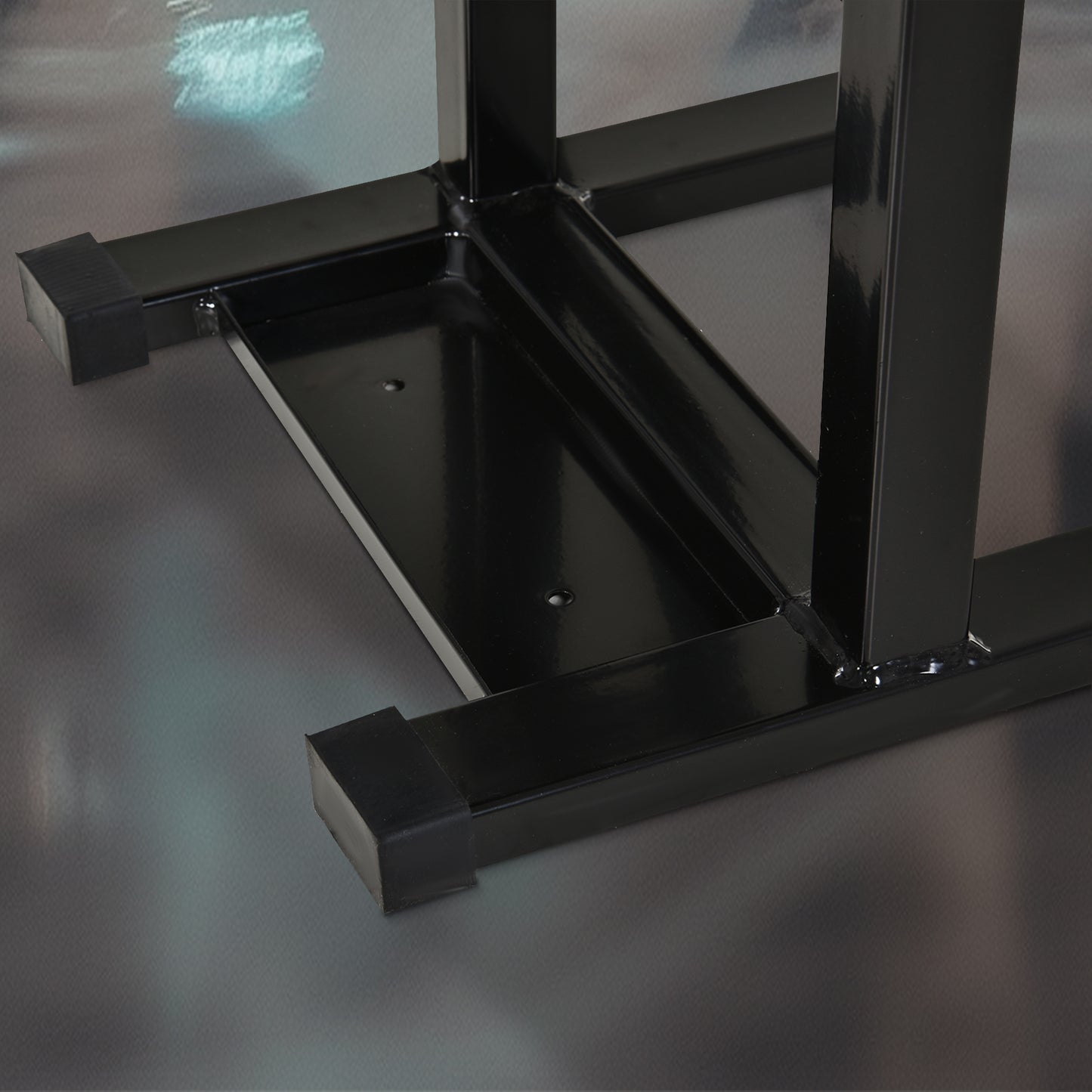 150KG Steel Motorbike Manual Jack Lift Rubber Platform Crank Lift