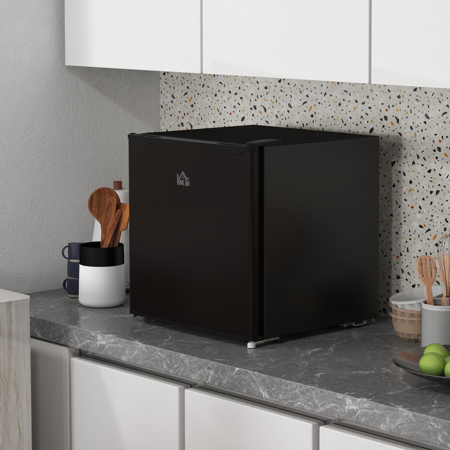 35L Tabletop Freezer with Adjustable Temperature Wire Shelf Black