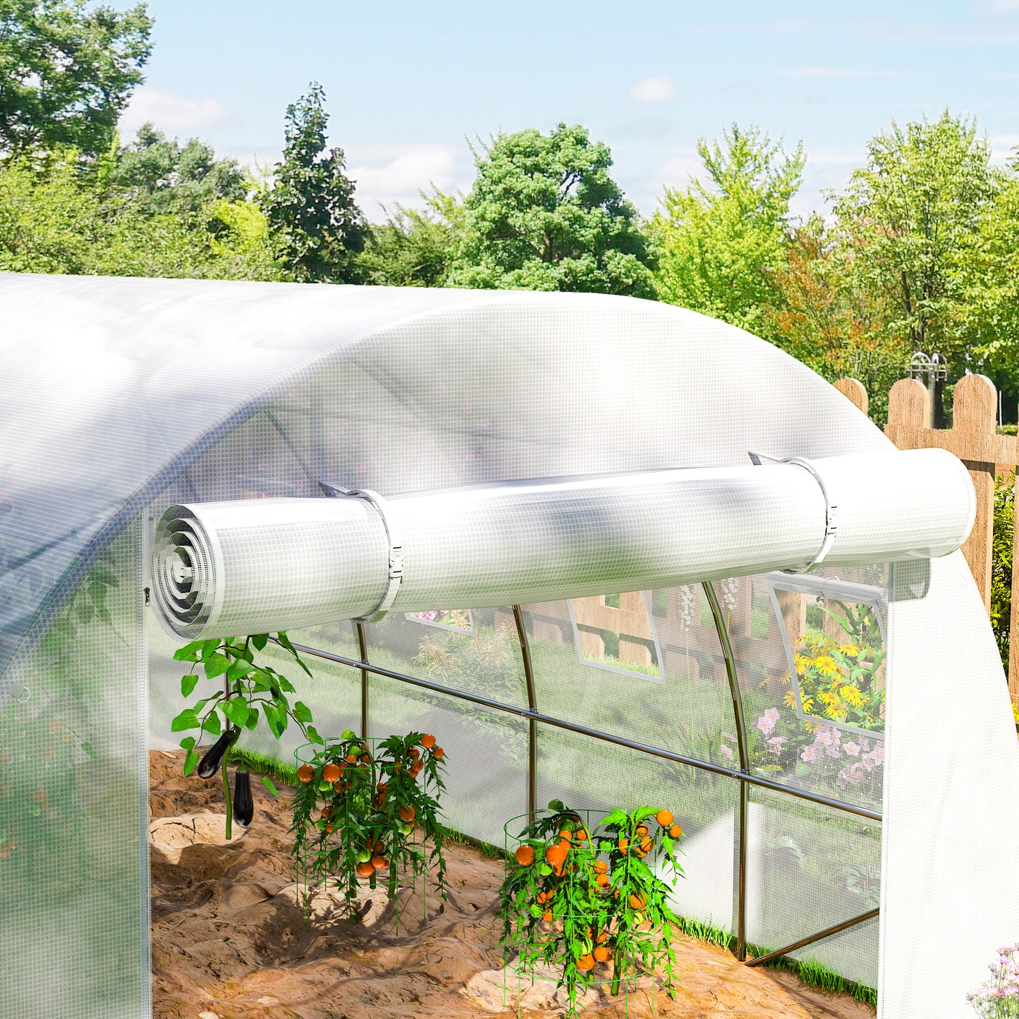 4 x 3 x 2m Greenhouse Replacement Cover ONLY for Tunnel Greenhouse