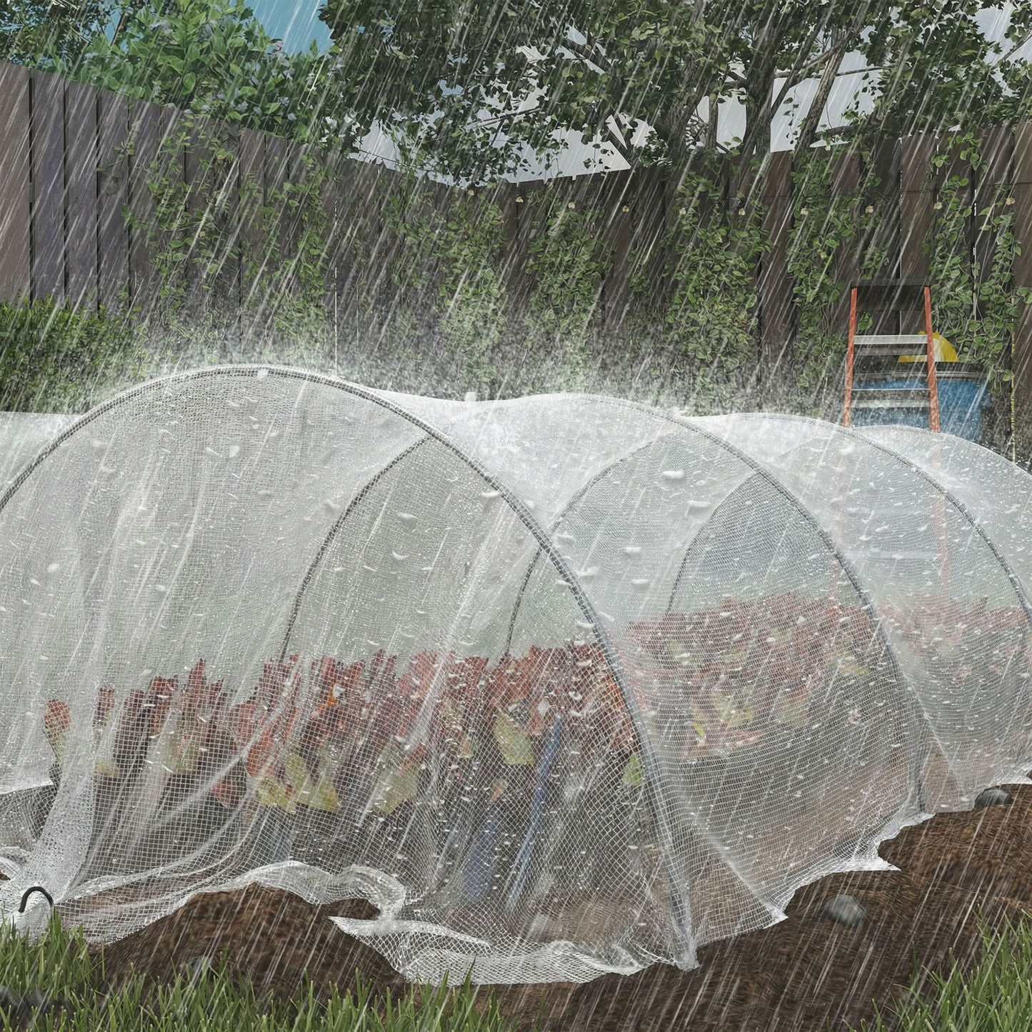 4 x 6m Waterproof Tarpaulin, 140GSM Tear-Resistant PE Tarp