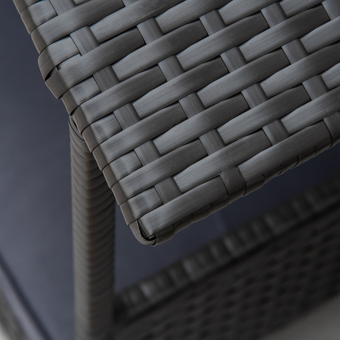 Wicker Dog House, Rattan Pet Bed with Soft Cushion, Canopy, Cat House with Anti-slip Pads, Grey, 98 x 69 x 73 cm