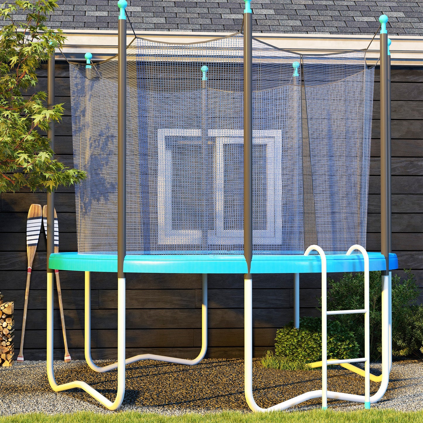 12ft Trampoline Accessories Pad Surround Pad Replacement Spare Light Blue