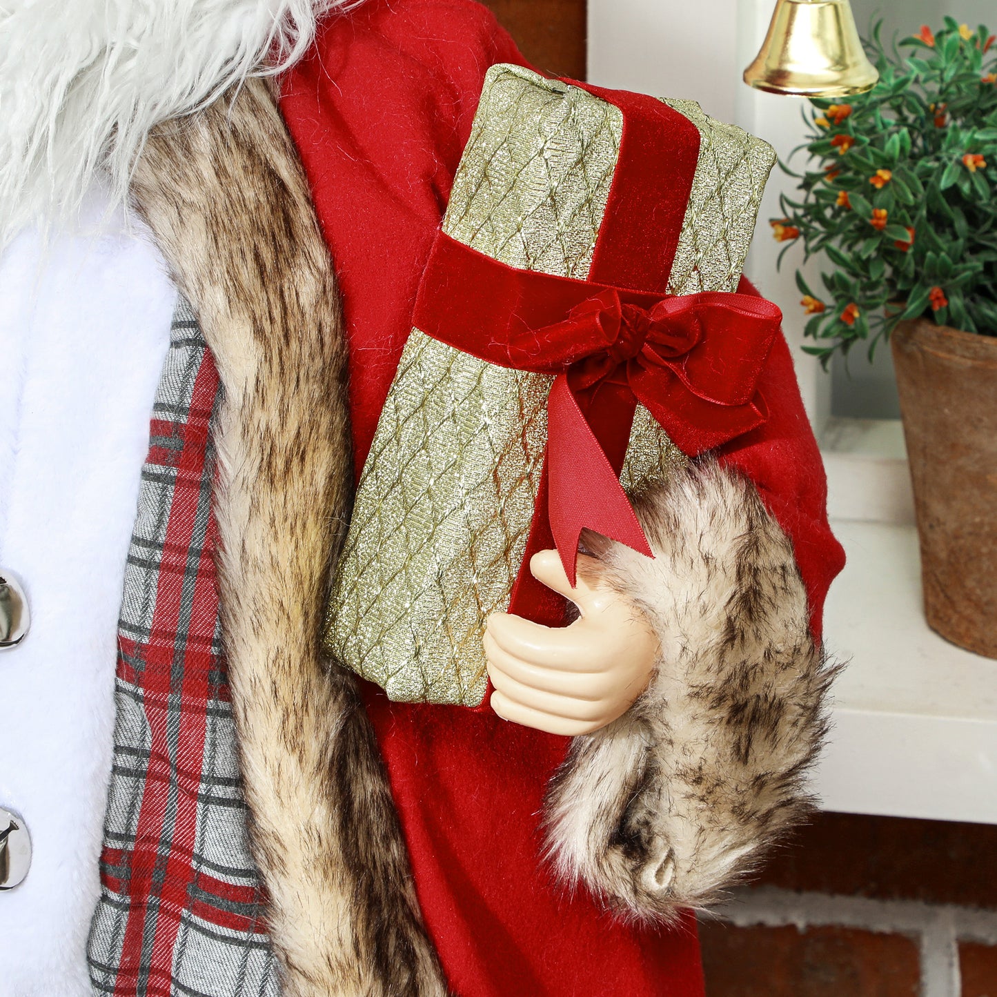 141cm Animated Santa Claus with Sound Activated for Party Festival