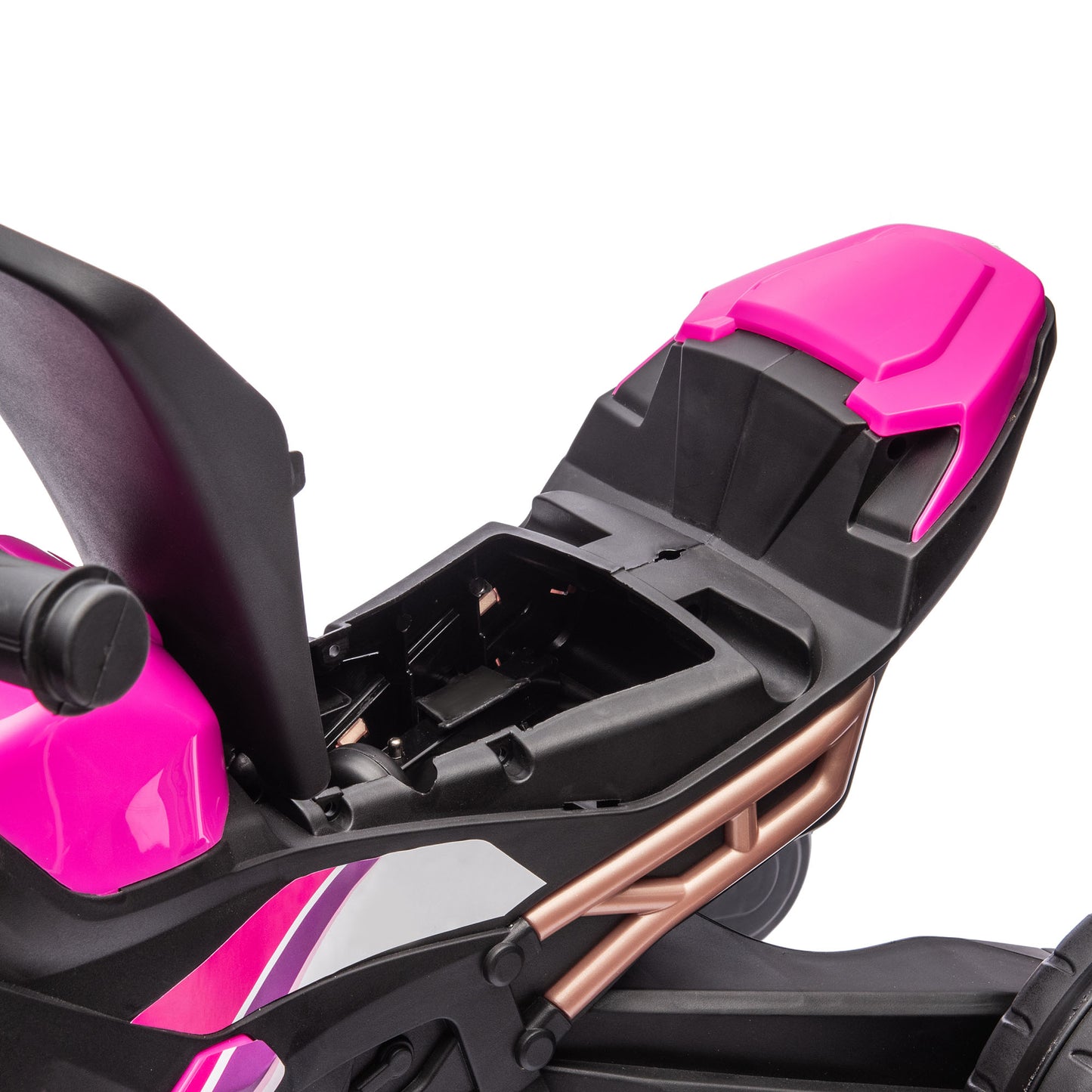 3 in 1 Baby Trike with Headlights, Music, Horn - Pink