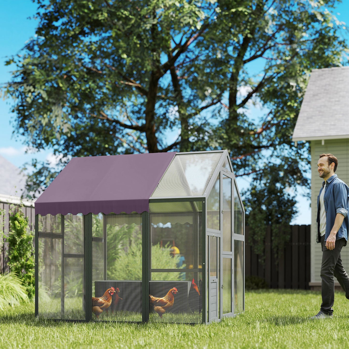 Small Animal Cage, Guinea Pig Cage with Removable Pet Playpen, Beige