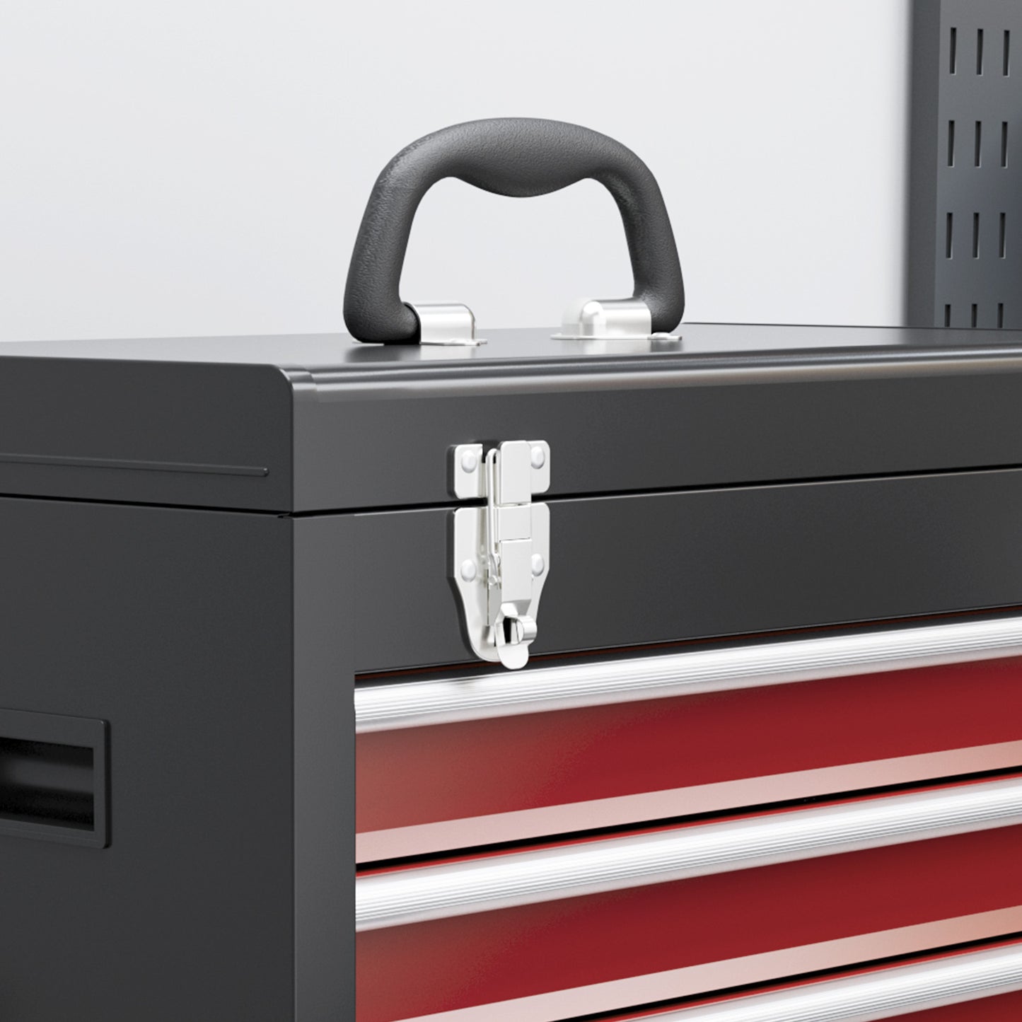 Tool Cabinet on Wheels with 5 Drawers Top Tool Chest Roller Cabinet Combo