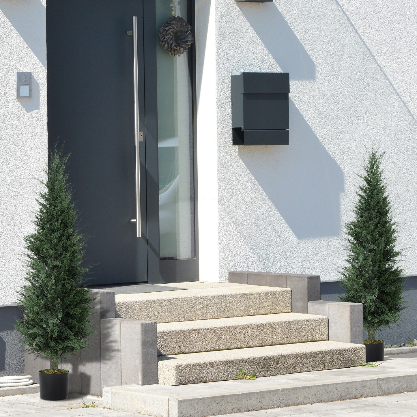 Set of 2 Decorative Artificial Plant, Fake Plant for Home Decor