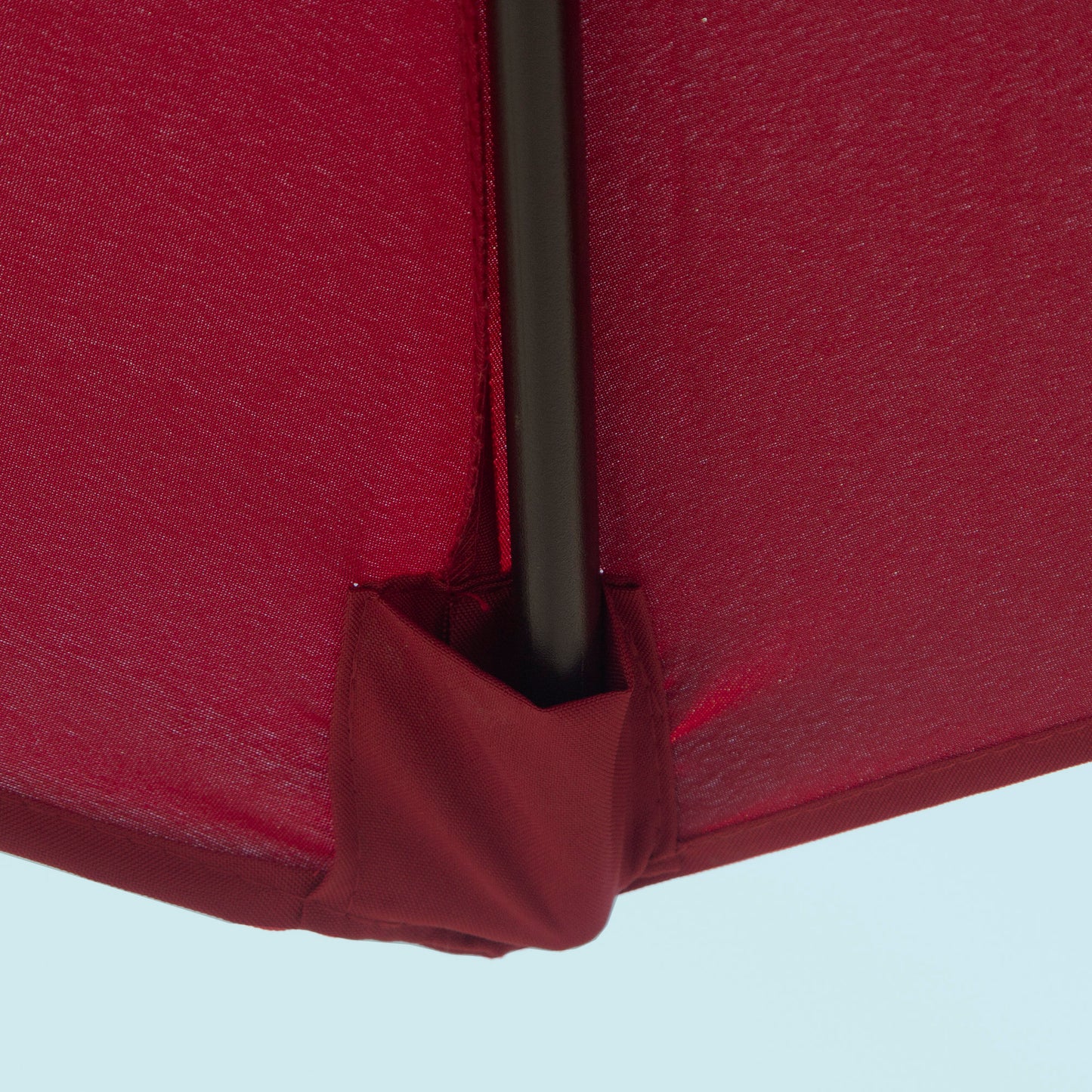 2.7M Tilting Parasol Sun Parasol Outdoor Garden Umbrellas Sun Shade Aluminium Frame with Crank(Wine Red)