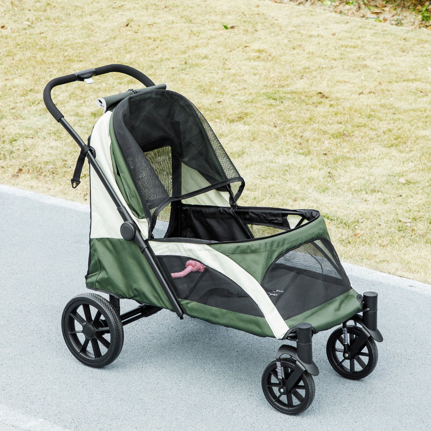 3 in 1 Pet Stroller with Detachable Carrier for Mini Dogs, Black