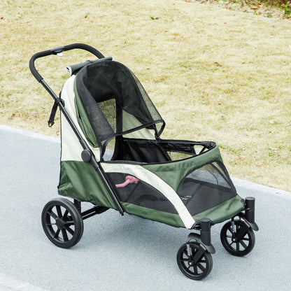 3 in 1 Pet Stroller with Detachable Carrier for Mini Dogs, Black