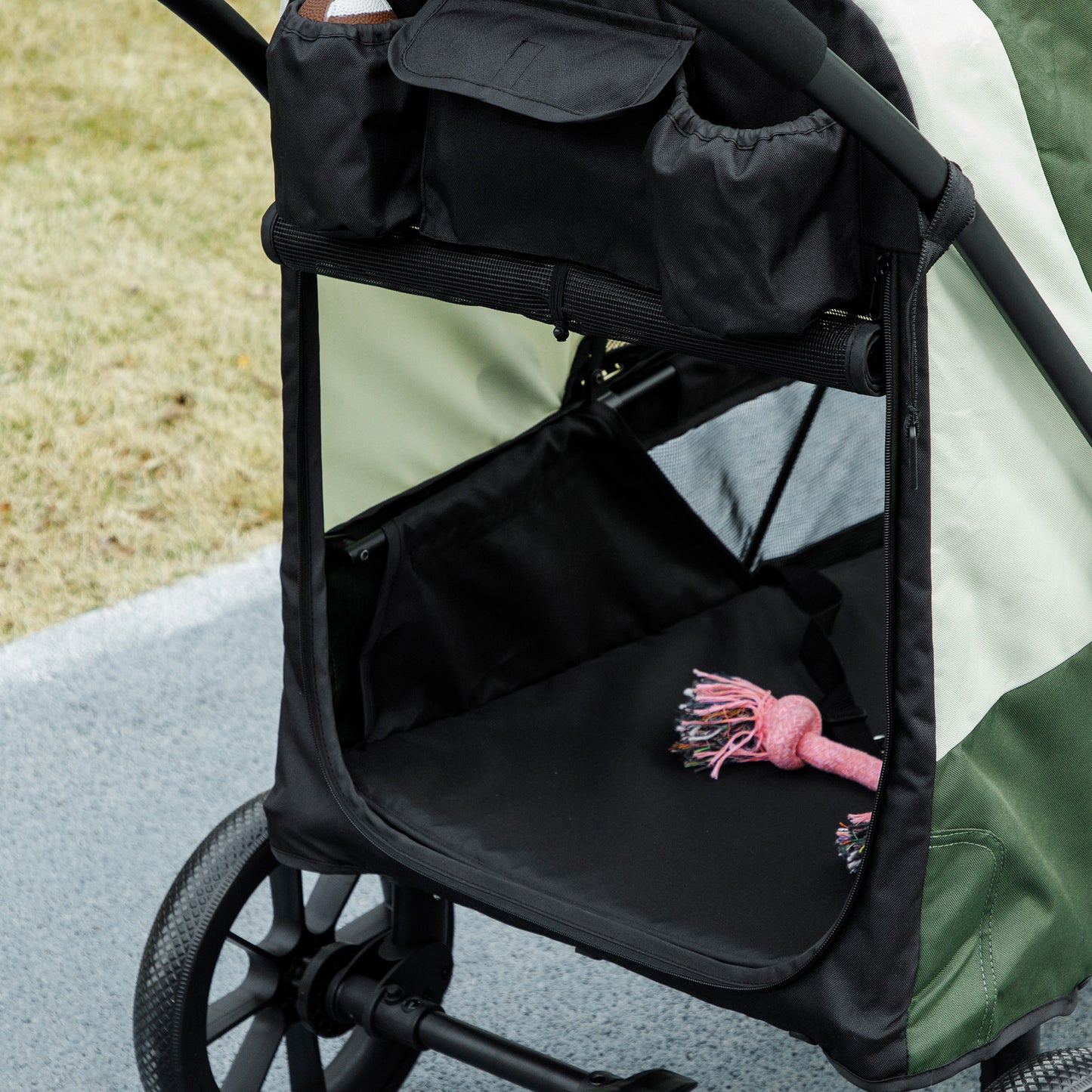 3 in 1 Pet Stroller with Detachable Carrier for Mini Dogs, Black