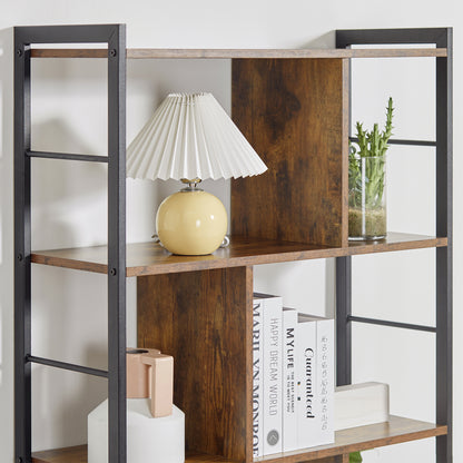 Industrial Storage Shelf Bookcase Closet Floor Standing Display Rack