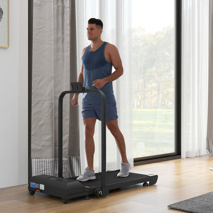 Dual mode treadmill: 2.5HP Folding Treadmill Walking Pad with Remote Control, 1-10KM/H