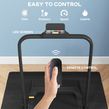 Dual mode treadmill: 2.5HP Folding Treadmill Walking Pad with Remote Control, 1-10KM/H