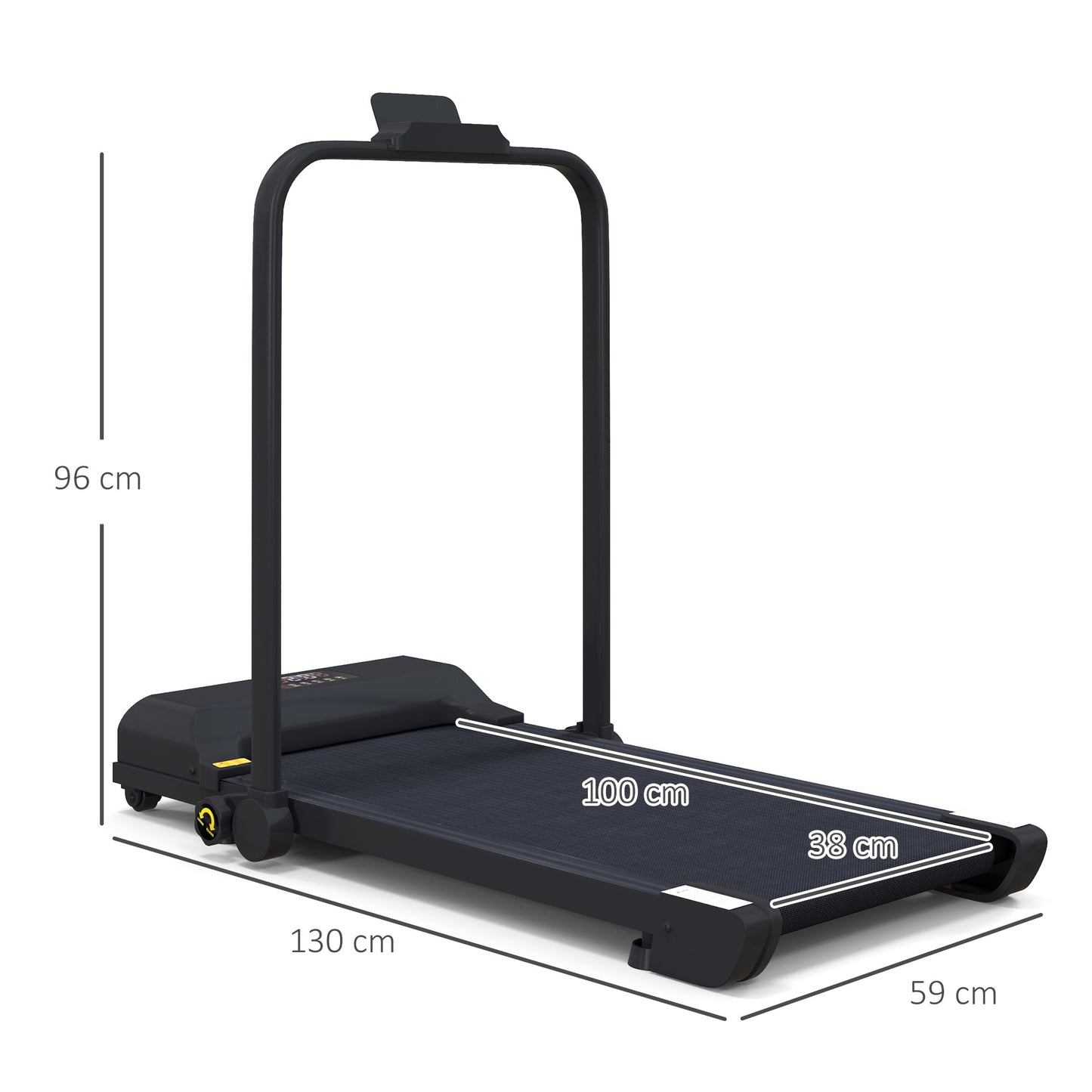 Dual mode treadmill: 2.5HP Folding Treadmill Walking Pad with Remote Control, 1-10KM/H