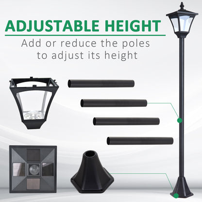 Outdoor Garden Solar Light with Base Freestanding Energy-saving Optical