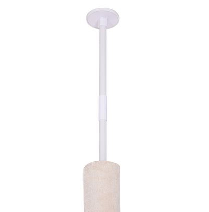 Floor to Ceiling Cat Tree for Indoor Cats 5-Tier Kitty Tower Climbing Activity Center Scratching Post Adjustable Height 230-260 cm Beige