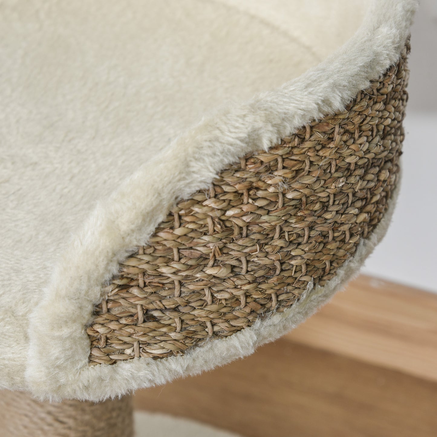 Cat Tree for Indoor Cats Kitten Tower Activity Center Climbing Stand Furniture with Scratching Posts Dangling Ball Perch Beige