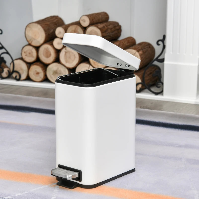 5L Compact Bin With Quiet-Close Pedal Lid