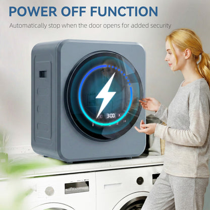 800W Compact Dryer Machine, 4kg Small Vented Tumble Dryer, Grey