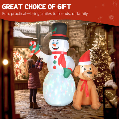 6FT Blow Up Christmas Inflatable Decoration with Built-in LED Light