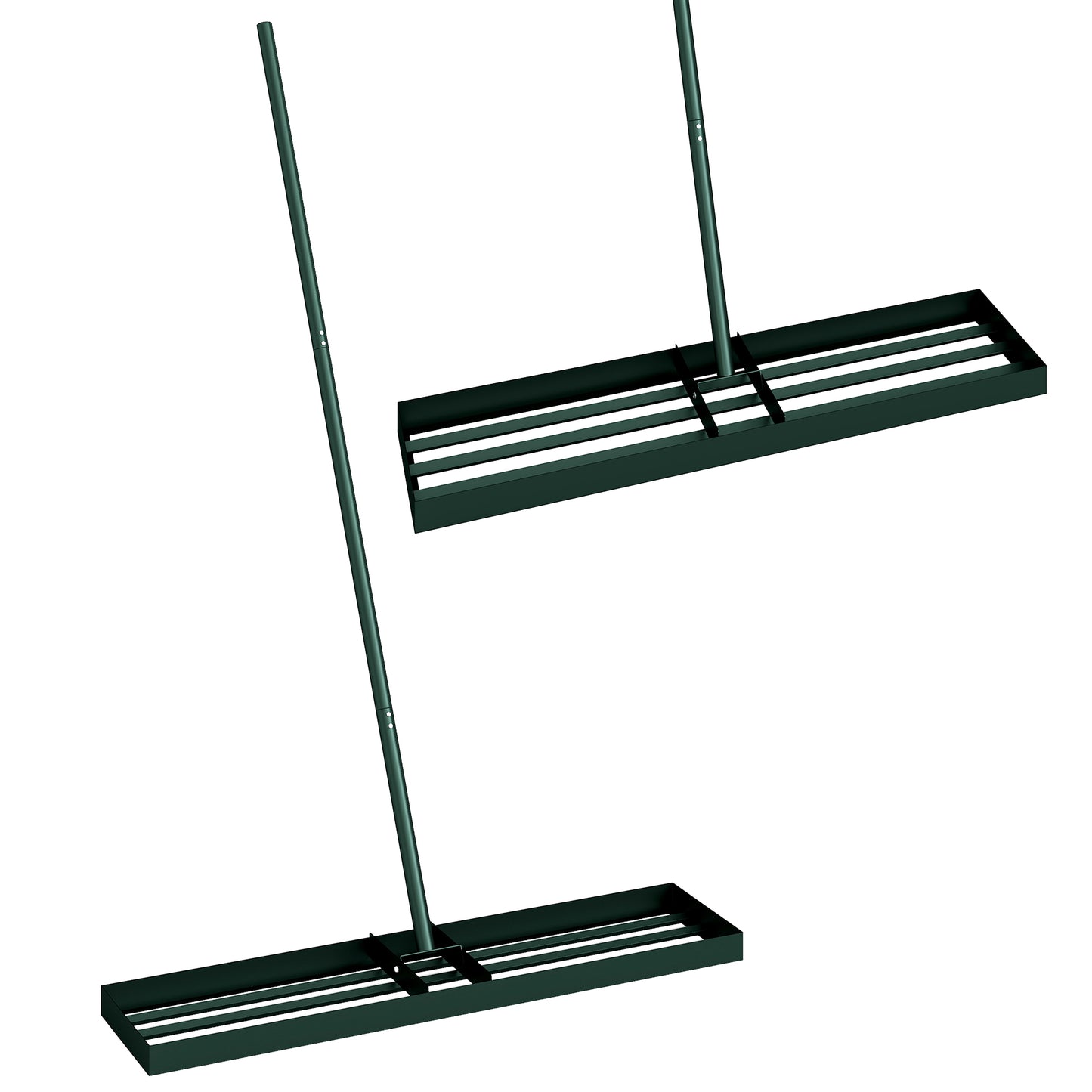 113 x 26 cm Lawn Levelling Rake with 169 cm Handle