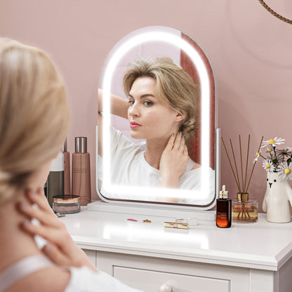 Vanity Mirror with Light, 3 Colour, 360 Degree Rotation, Touch Screen