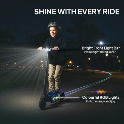 Electric Scooter, Lightweight E Scooter with LED Display, Black