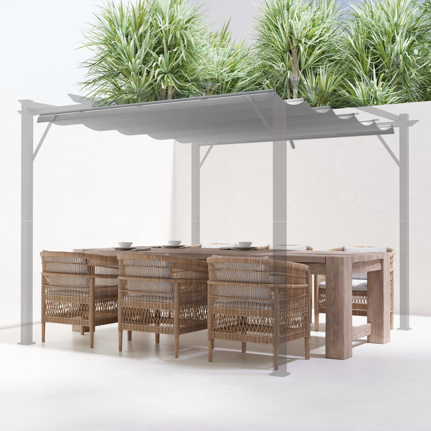 Pergola Shade Cover Replacement Canopy for 3 x 3(m) Pergola