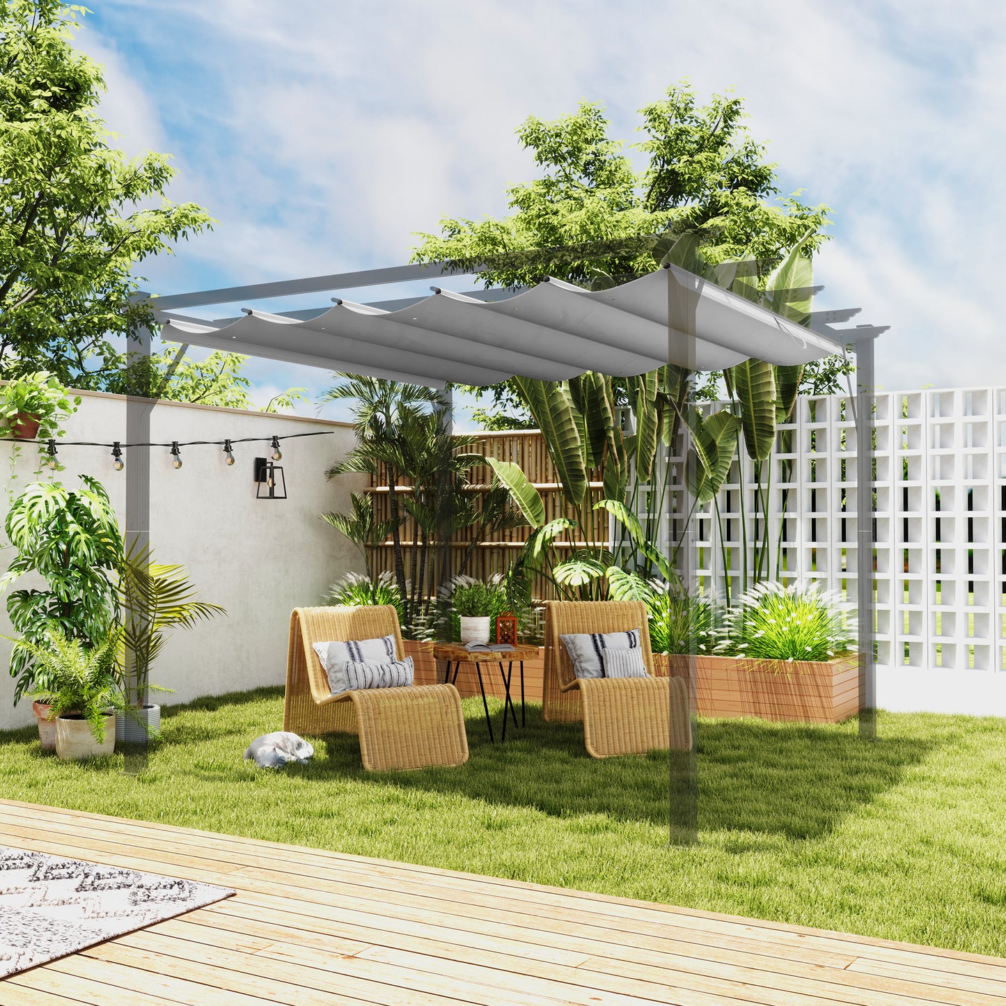 Pergola Shade Cover Replacement Canopy for 3 x 3(m) Pergola